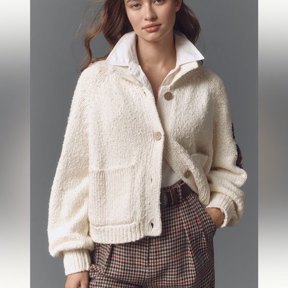 Pilcro Western Horse Graphic Cardigan Sweater - Picture 2 of 8